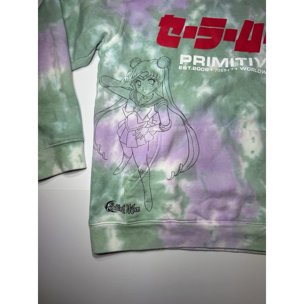 Sailor Moon Primitive Skateboarding Toei Animation Tie Dyed L hoody Sweater - Picture 2 of 6